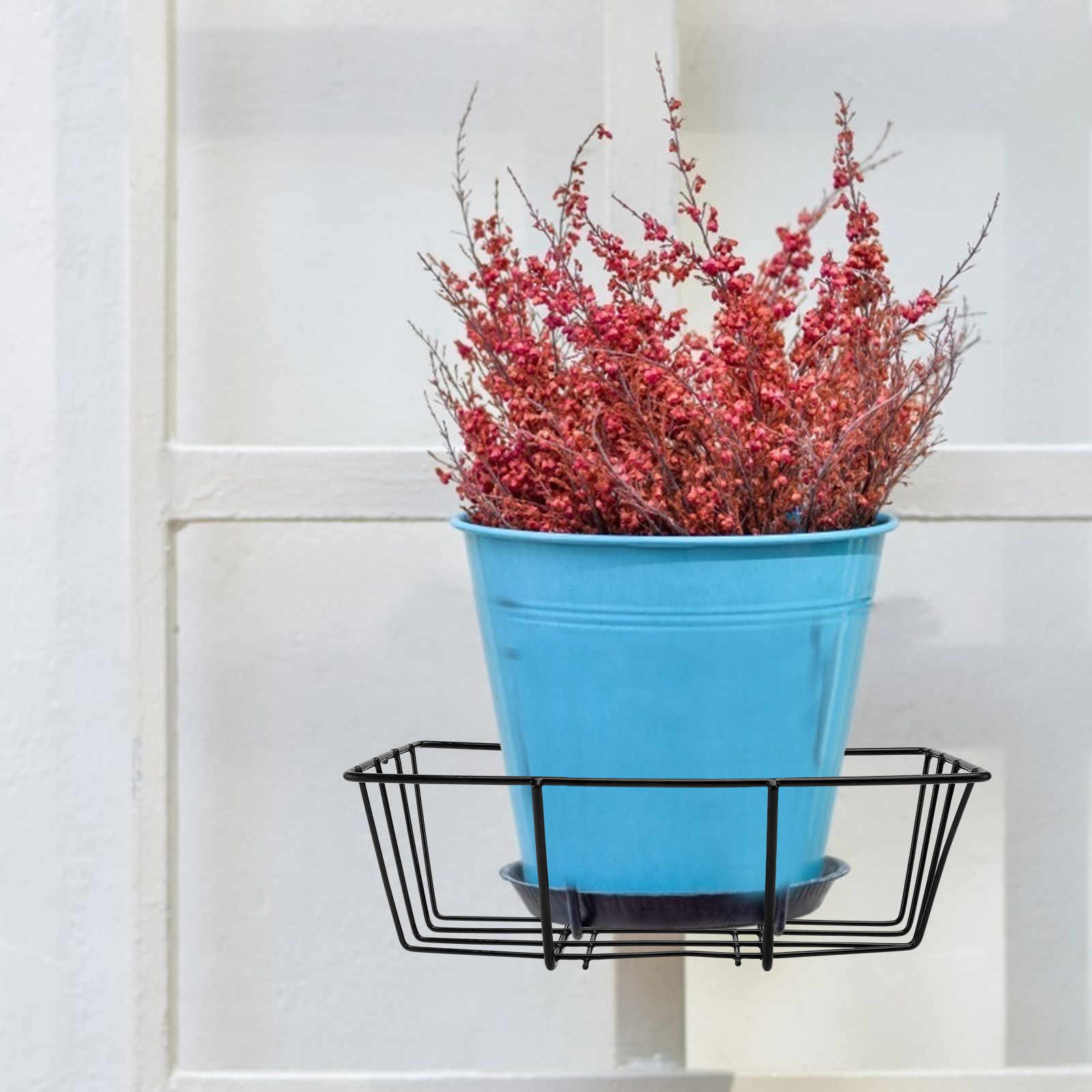 Us Bonsai Garden - 1Pcs Rustproof Iron Flowerpot Holder Hanging