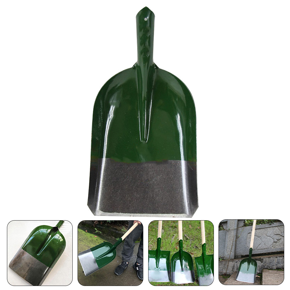 Soil Scoop Tool - Wood Handle Gardening Soil Shovel Sturdy