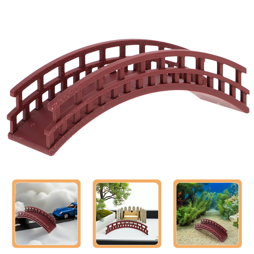Bonsai Garden Landscape Design - Mini Arch Bridge Detailed Classical Design