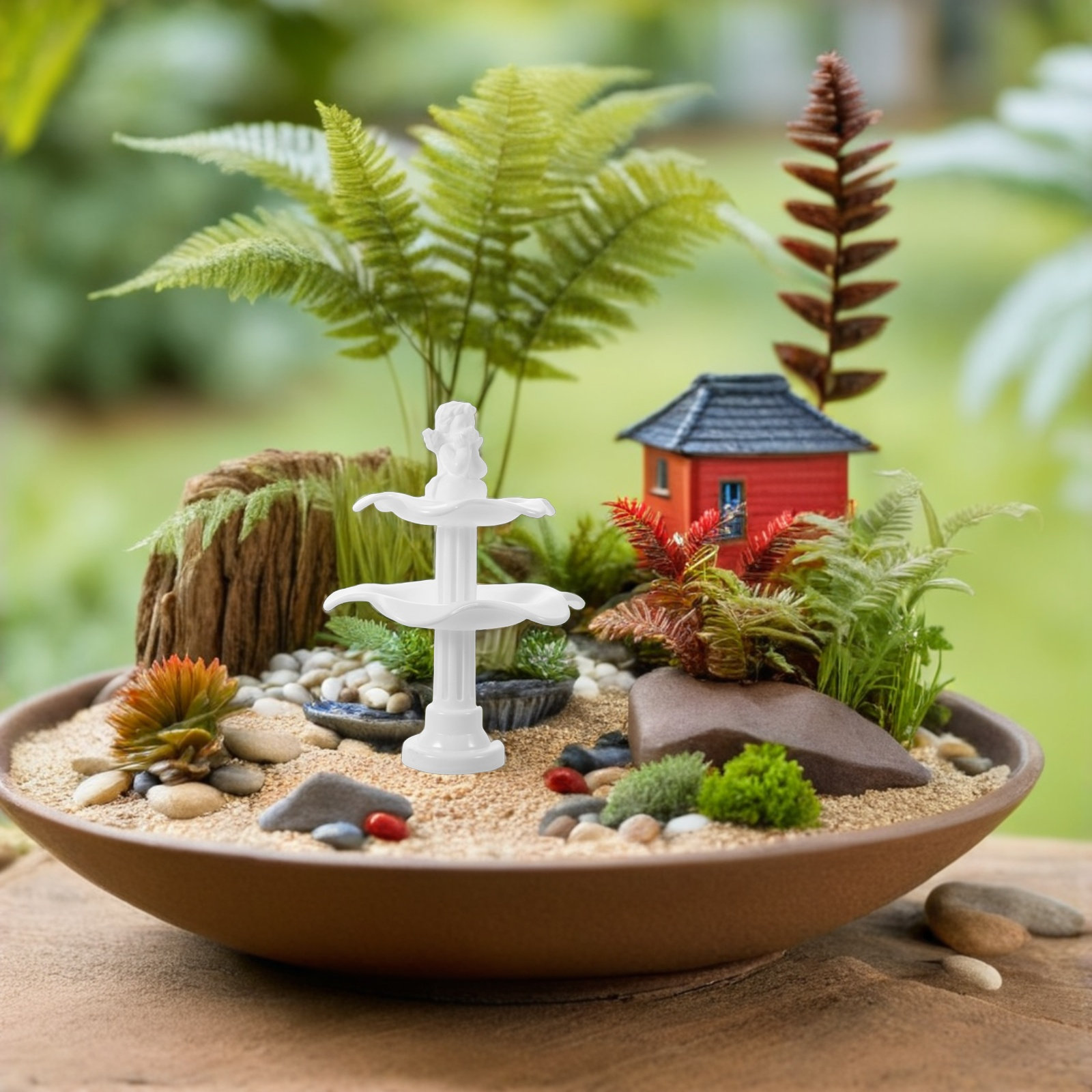 2Pcs Miniature Moss Landscape  - đánh giá và giá Bonsai Garden Landscape Design