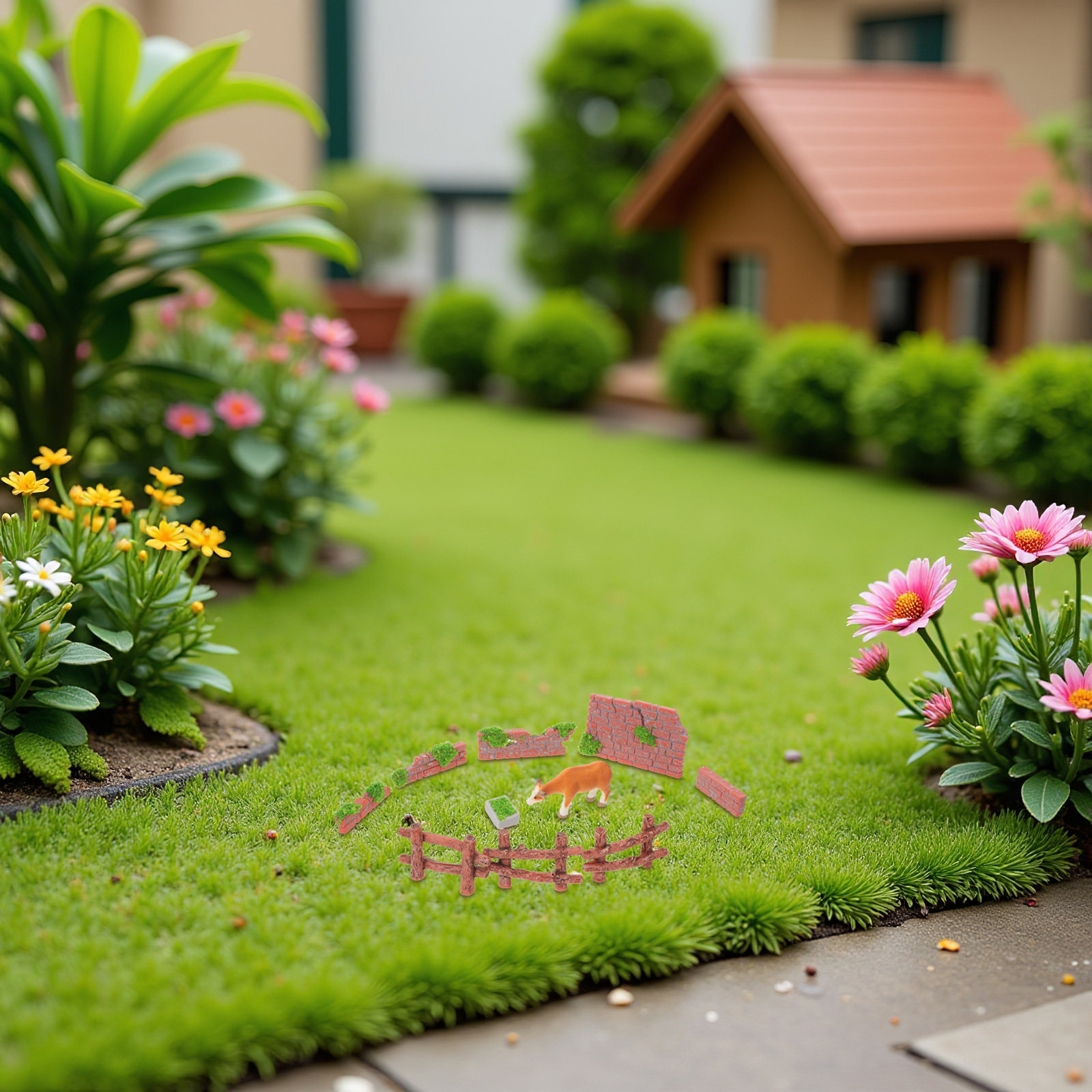 16Pcs Miniature Garden Fence P - đánh giá và giá Bonsai Garden Landscape Design