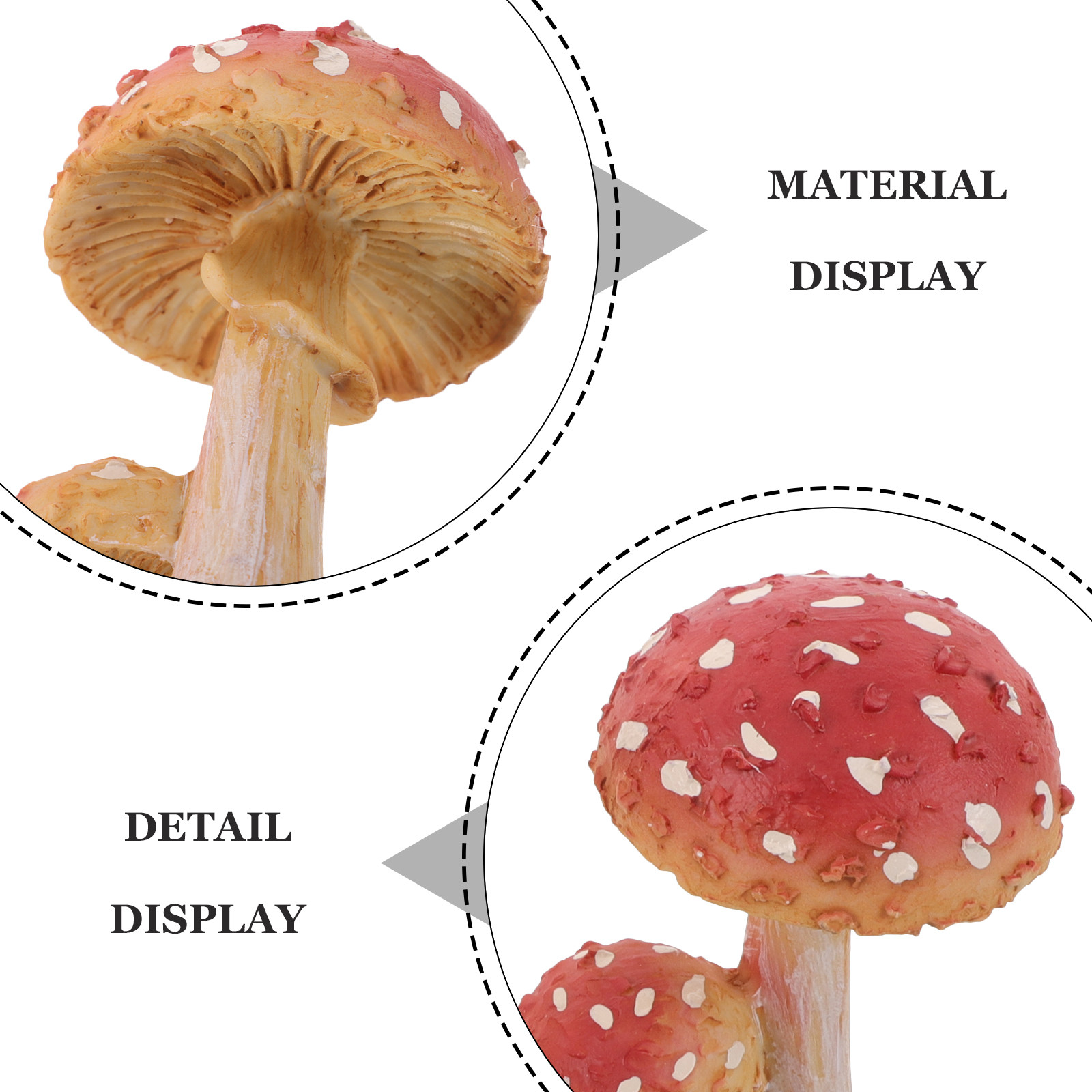 3Pcs Resin Mushroom Garden Sta - đánh giá và giá Bonsai Garden Set Up