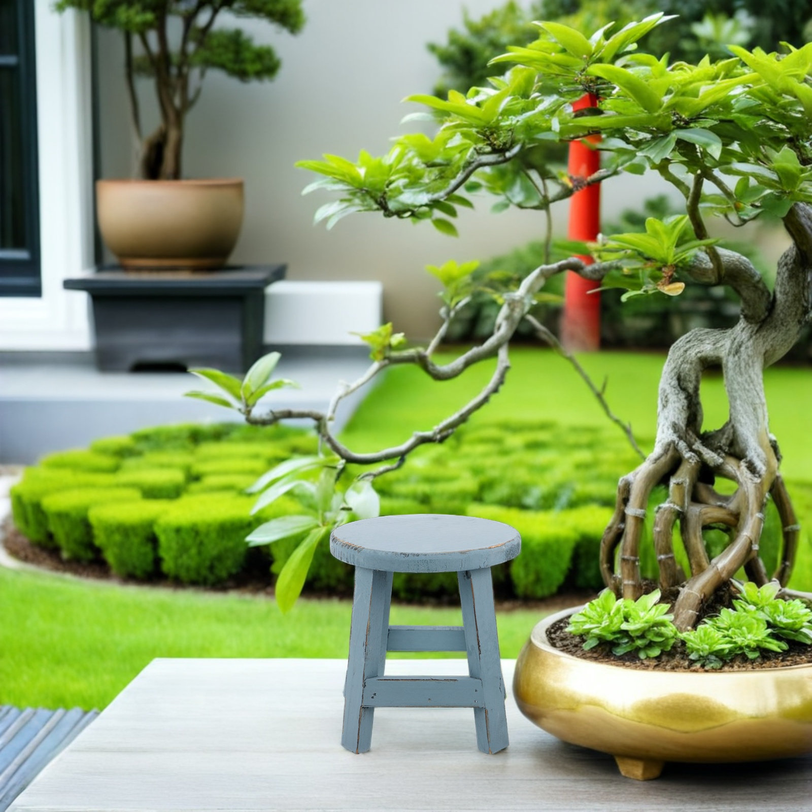 Flower Pot Stand Stool 18Cm So - đánh giá và giá Us Bonsai Garden