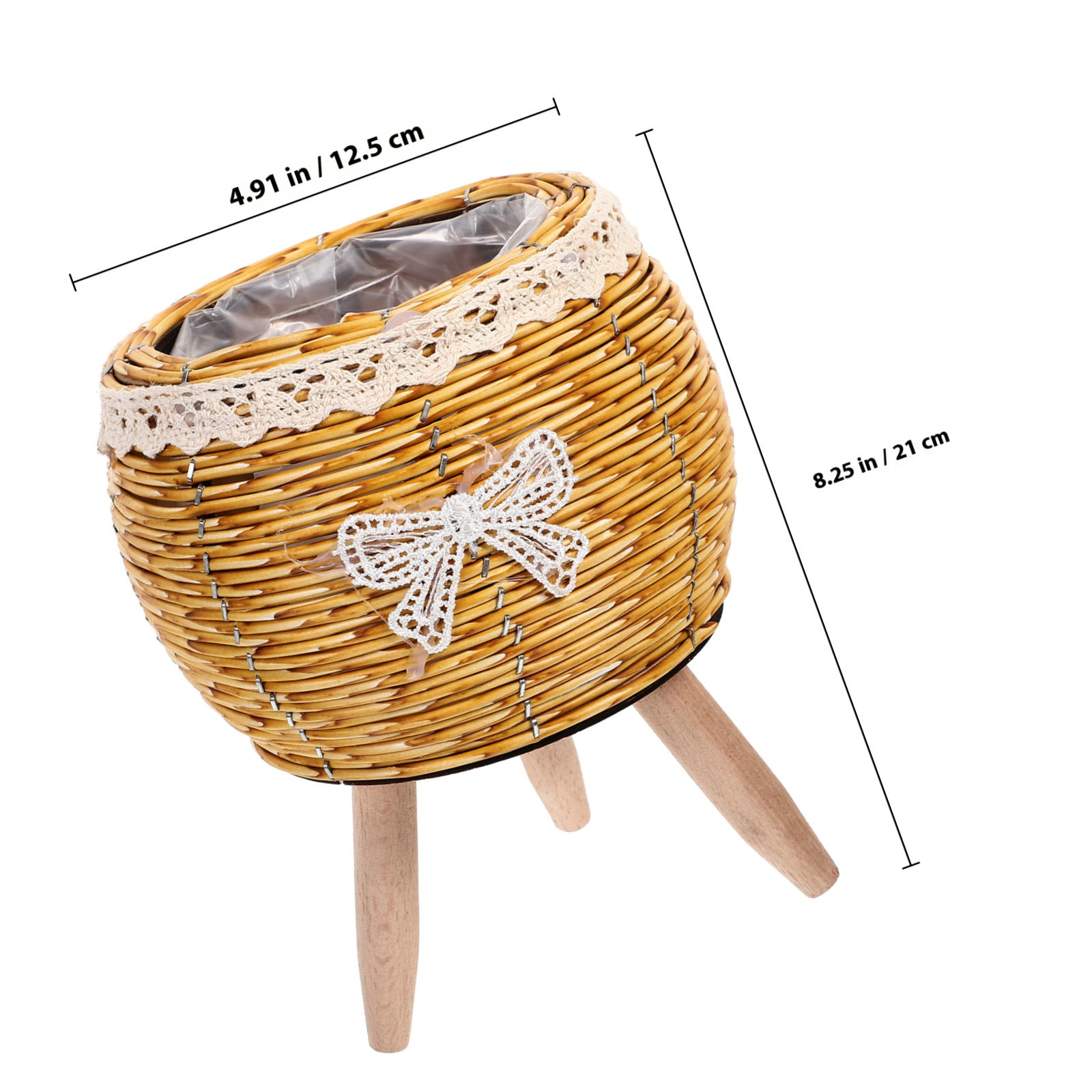 Wood and Straw Flower Pot Hold - đánh giá và giá Bonsai Garden Indoor