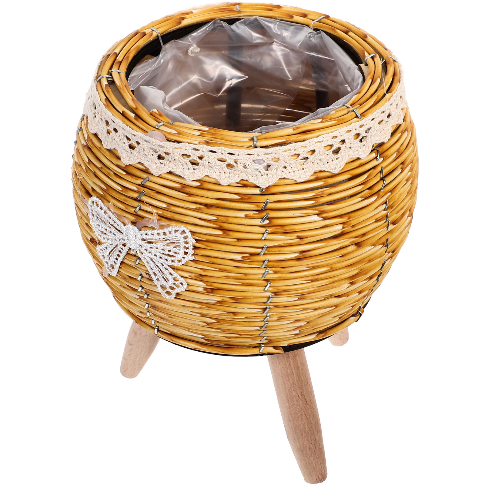 Wooden Woven Flower Pot Holder - đánh giá và giá Bonsai Garden Indoor