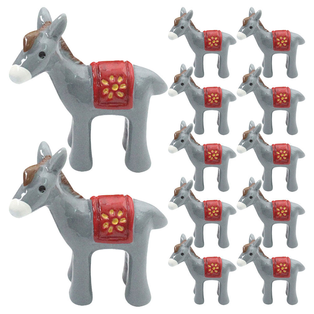 12Pcs Tiny Resin Donkey Garden - đánh giá và giá Bonsai Garden Landscape Design