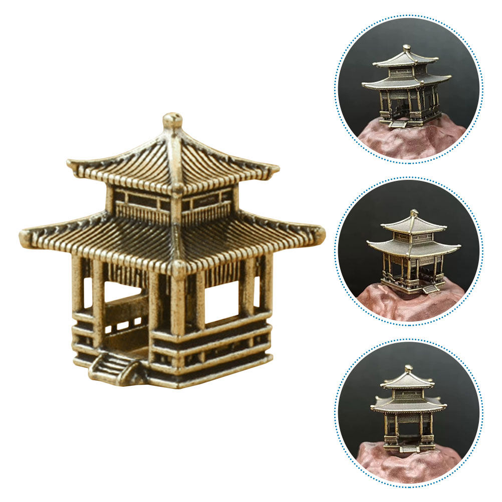 Brass Pavilion Ornament Vintag - đánh giá và giá Bonsai Garden Set Up