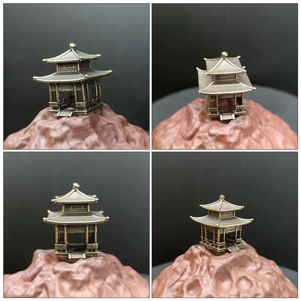 Brass Pavilion Ornament Vintag - đánh giá và giá Bonsai Garden Set Up