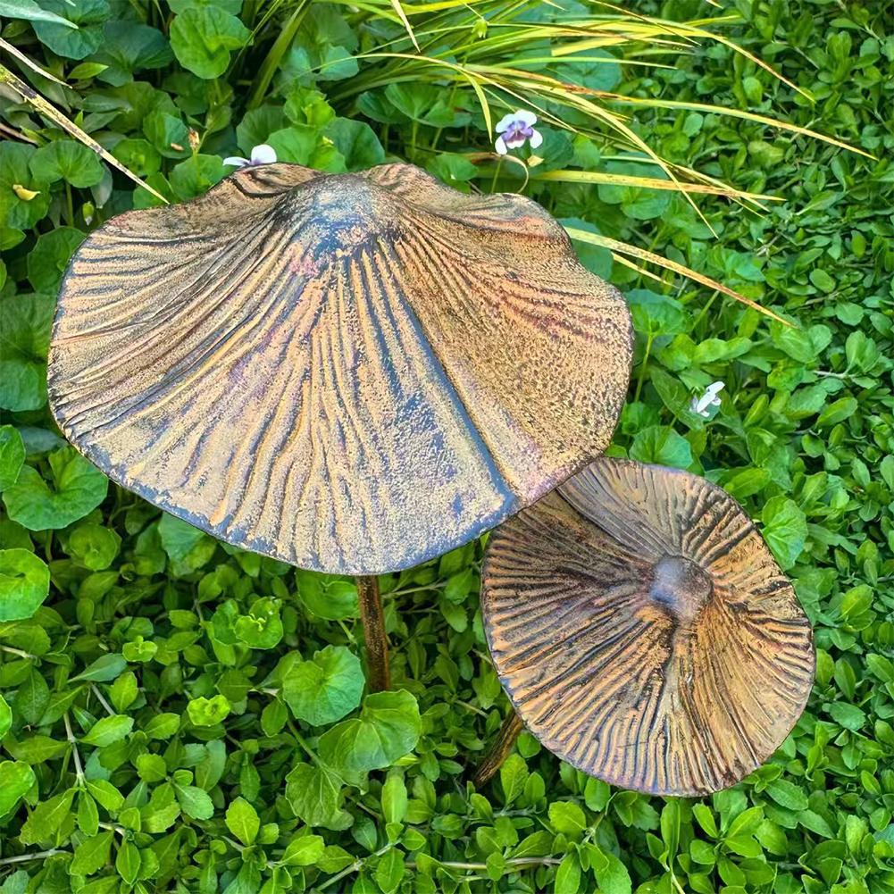 Retro Metal Rusty Mushroom Gar - đánh giá và giá Us Bonsai Garden