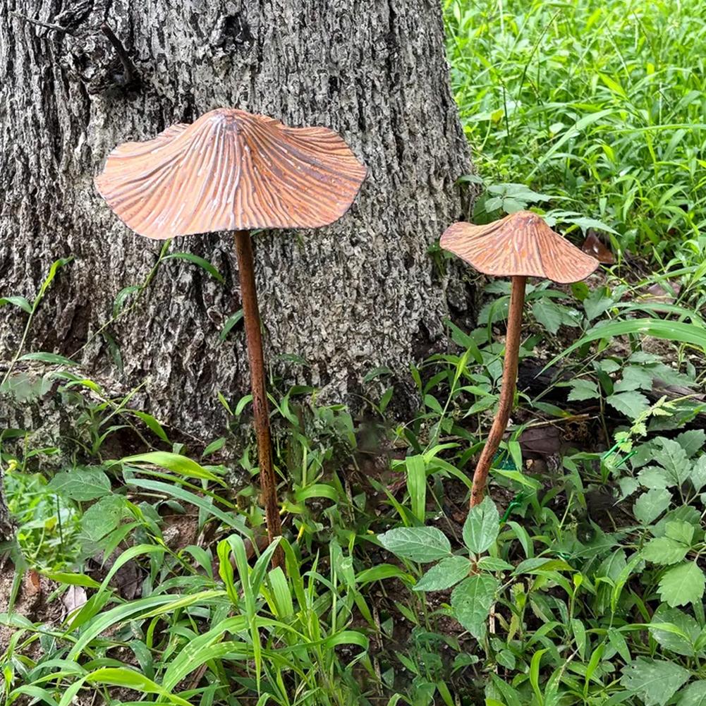Retro Metal Rusty Mushroom Gar - đánh giá và giá Us Bonsai Garden