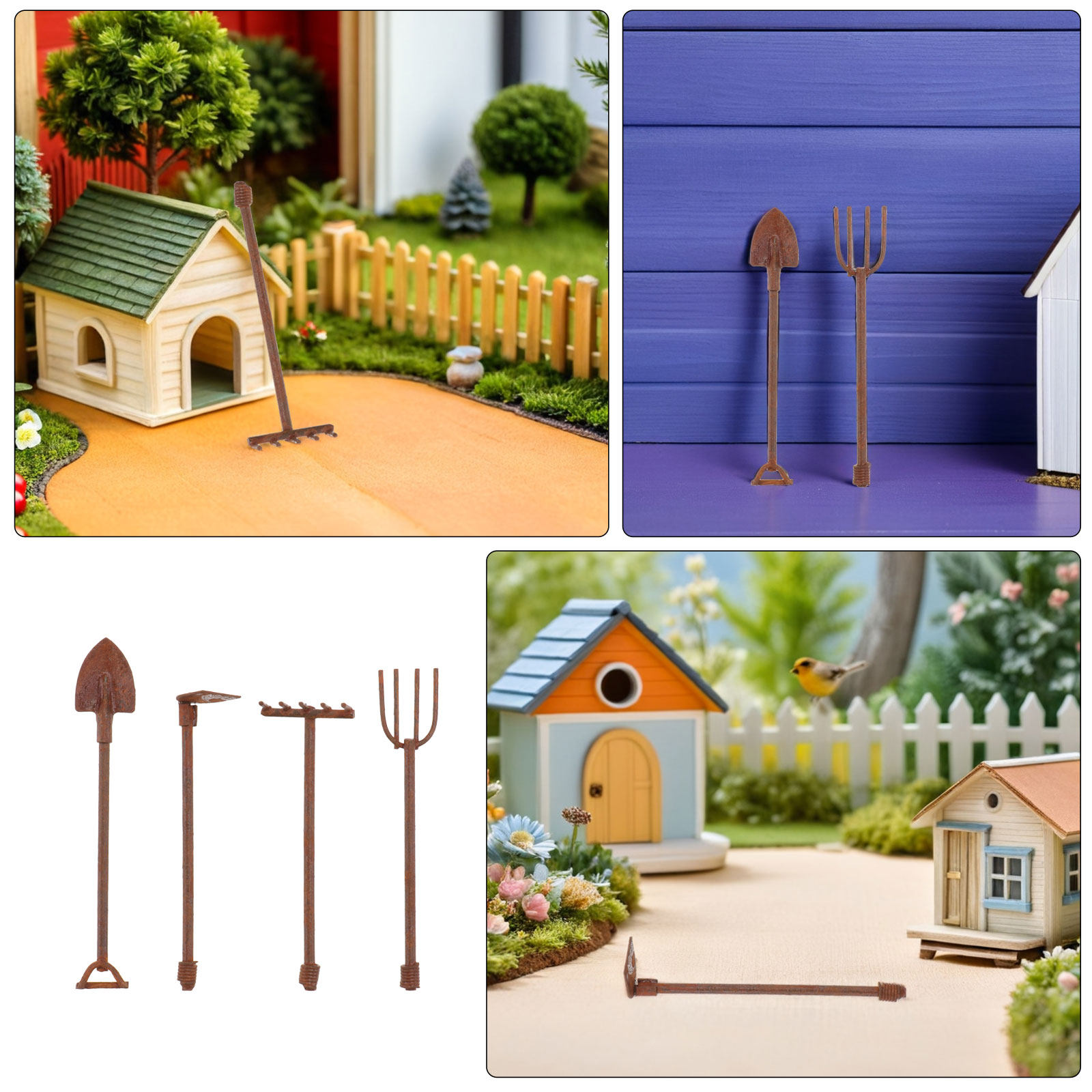 12Pcs Finish Miniature Garden  - đánh giá và giá Bonsai Garden Set Up