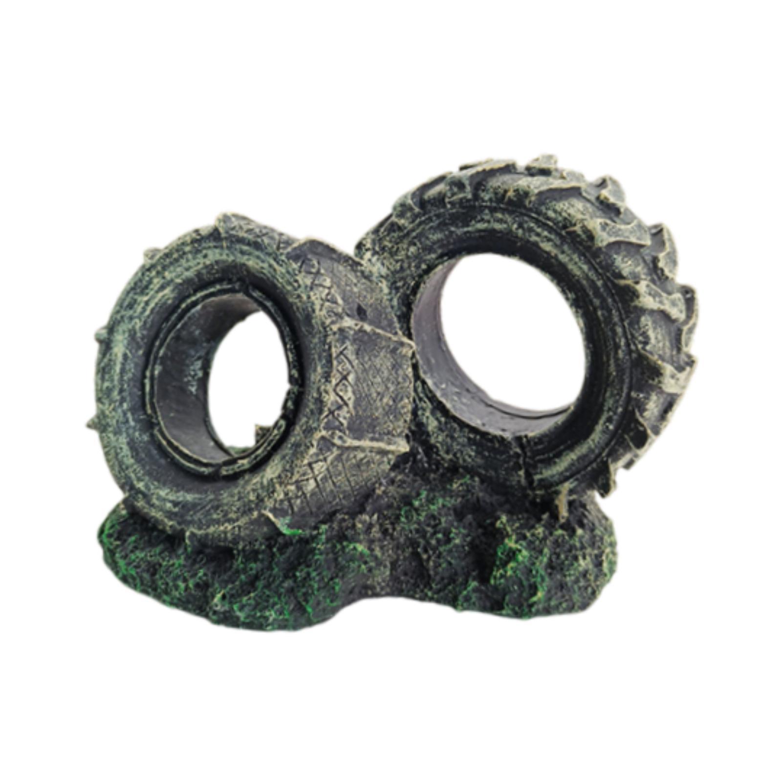 Aquarium Ornament Resin Tyre S - đánh giá và giá Bonsai Garden Set Up