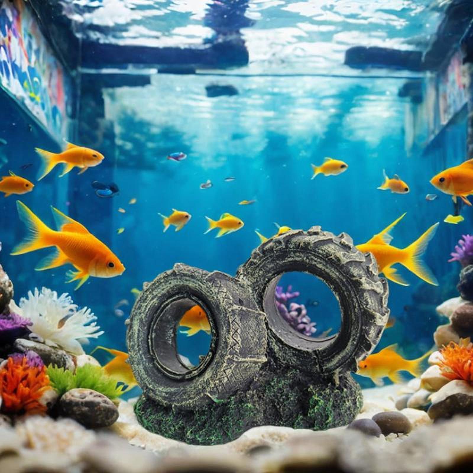 Aquarium Ornament Resin Tyre S - đánh giá và giá Bonsai Garden Set Up