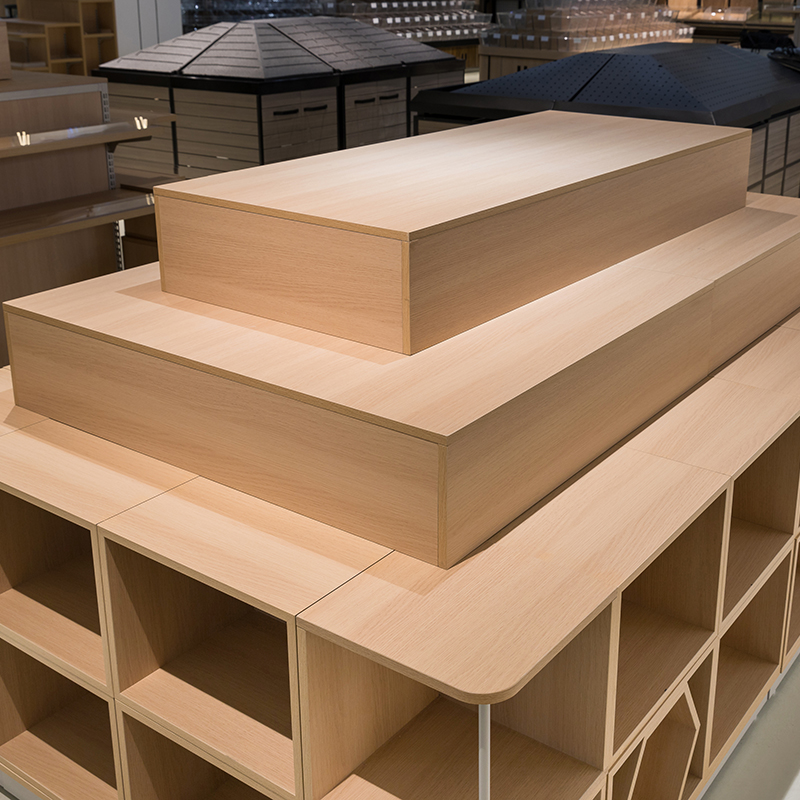 Manufacturer Wholesale Square  - đánh giá và giá Display Stand Wood