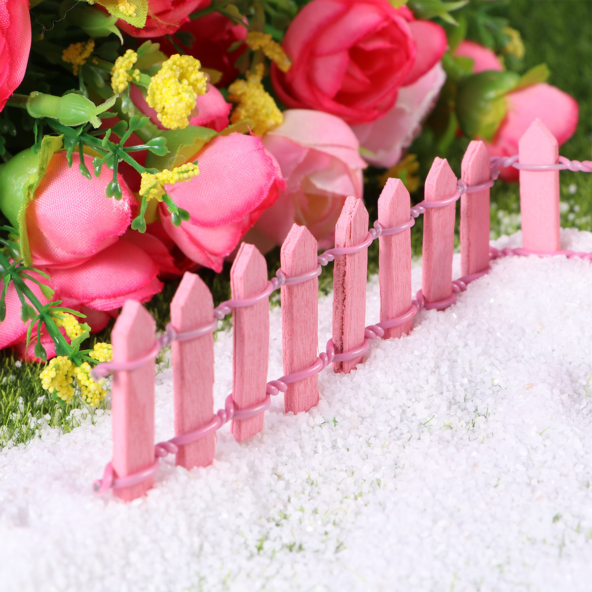 10Pcs Mini Wooden Fence Micro  - đánh giá và giá Bonsai Garden Landscape Design